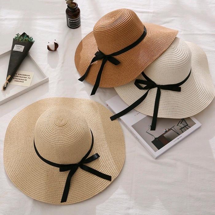 Topi Pantai Wanita - Topi Lebar Lipat