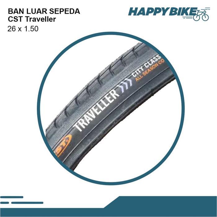 CST Tire Ban Luar Sepeda MTB Traveller 26 x 1.50 Nylon Ban City Bike