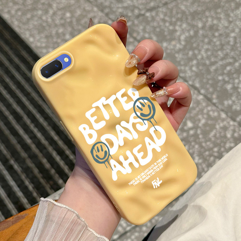 Casing Hp Untuk OPPO A5 A3s A12E Realme C1 Case Casing pola Papan catur dan wajah tersenyum Kasing H