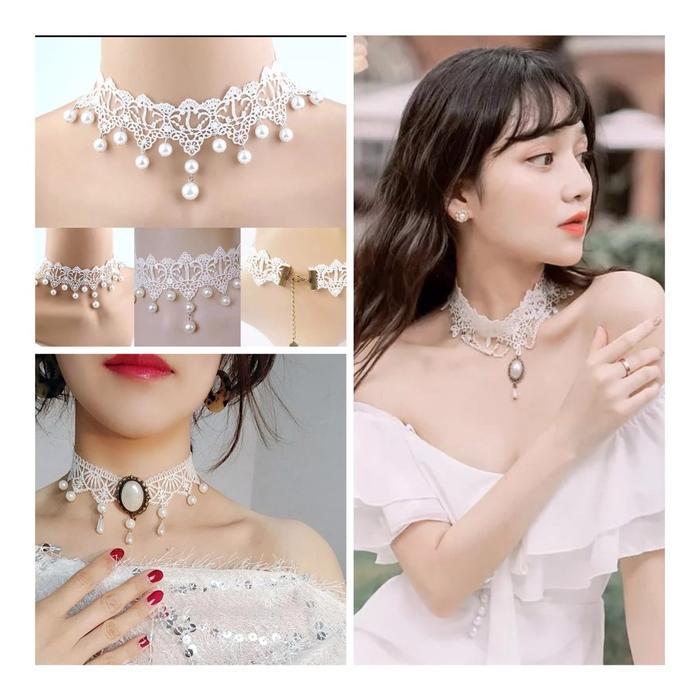 Kalung Choker Women Velvet Choker Necklaces Girls Classic Choker Layered Chocker Jewelry Accessories