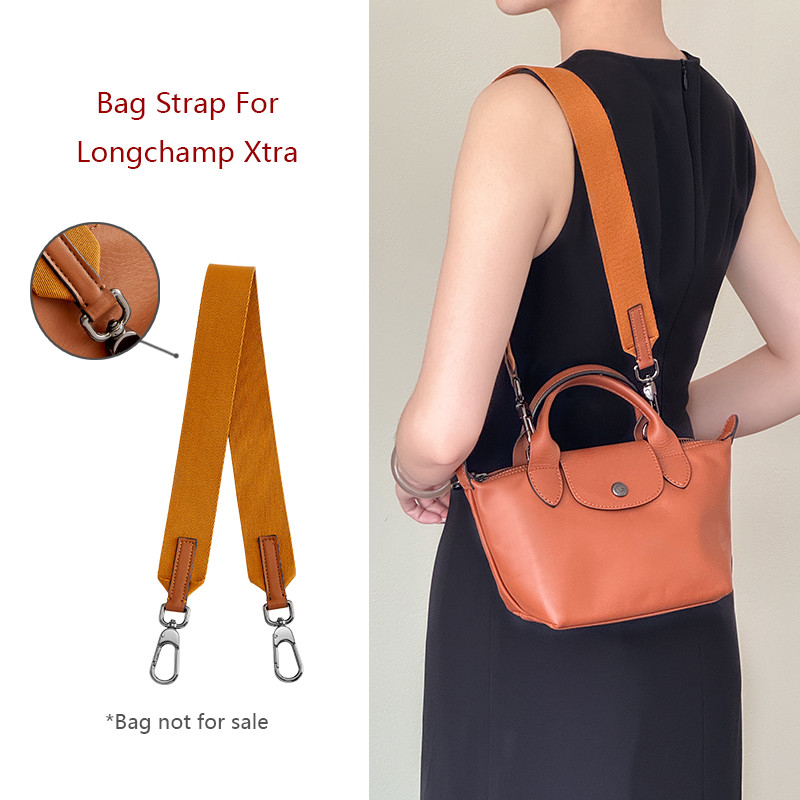 Bag Shoulder Strap For Longchamp Xtra Canvas Wide Bag Strap Durable Bag Belt Fashion Sling Bag