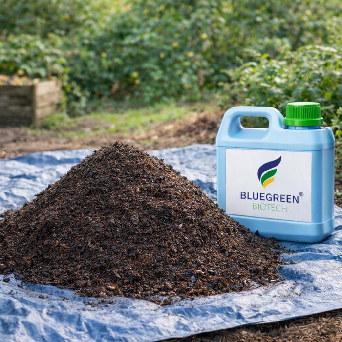 Komposter Bluegreen Biotech Dekomposer Alami Tercepat 1L Bioaktivator Fermentasi Limbah Jadi Kompos