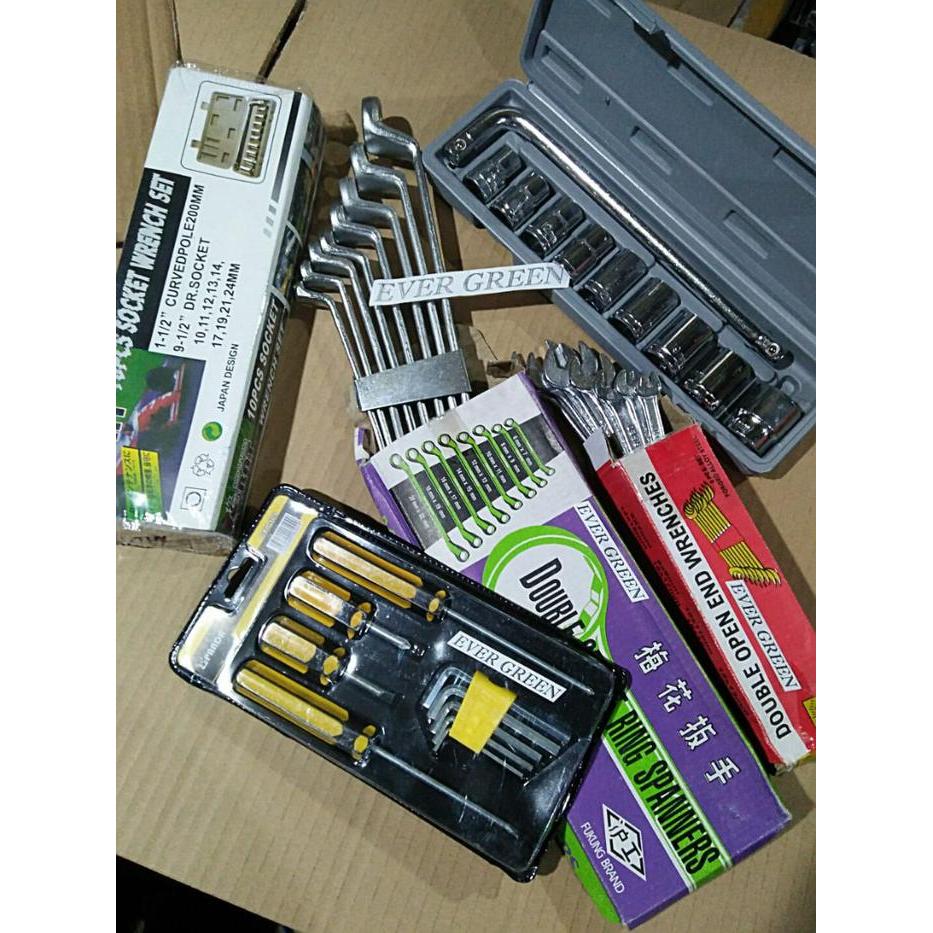 KUNCI RING Set 8 pcs + KUNCI PAS Set Diamond + KUNCI SOK set 10 pcs 8