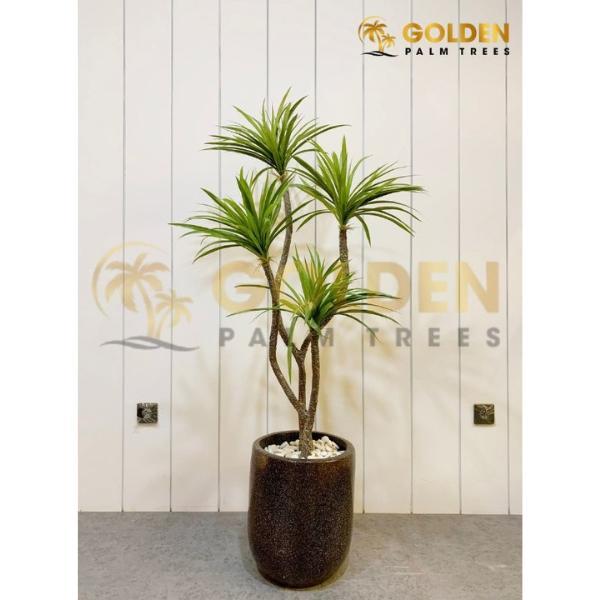 Pohon Artificial Pandan Bali Cabang 4 Batang meliuk + Pot Tanaman