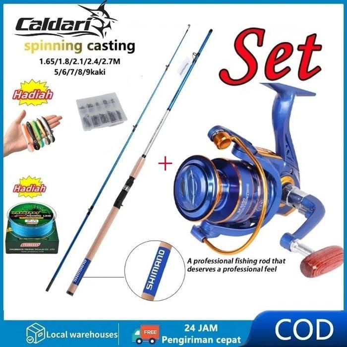 SHIMANO Tersedia Joran Pancing Full Set Murah Joran Pancing Full Set Asli 1.8M/2.1M/2.4M/3M Joran