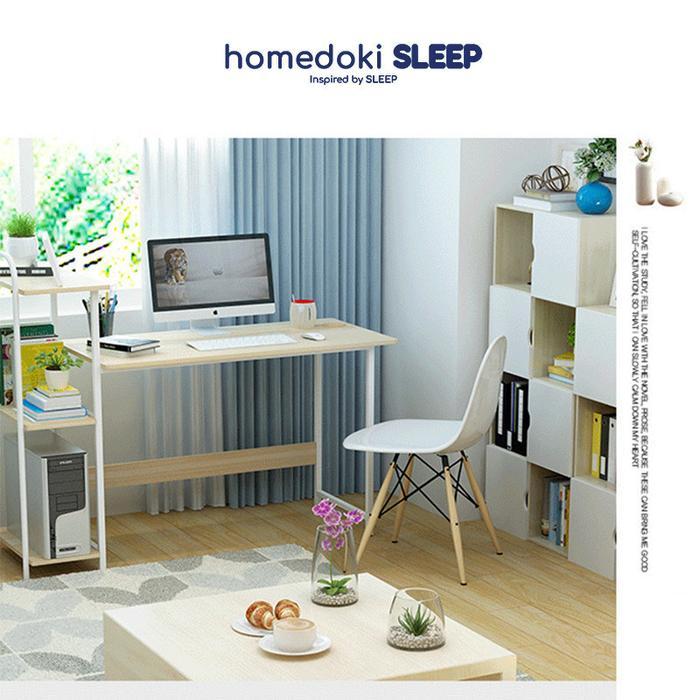 Homedoki Meja Belajar Minimalis/Meja Gaming Minimalis/Meja Komputer Minimalis/Meja Belajar