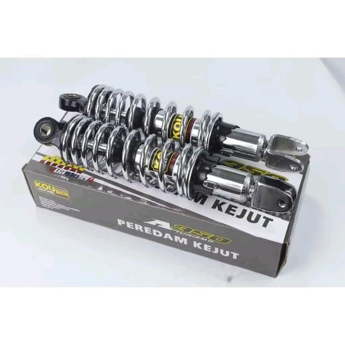 Shock Breaker Belakang Nouvo Z Nouvo Lama 280Mm Crhome Peredam Kejut Blkg