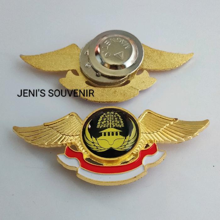 PIN KORPRI MODEL WING - BROS ASN KORPRI Emas Magnet Clips