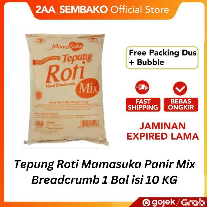 Tepung Roti Mamasuka Panir Mix & Orange Bread Crumbs 1 Bal isi 10 KG