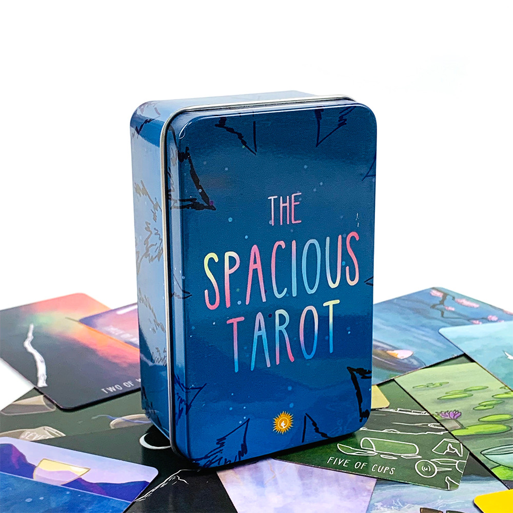 Spacious Tarot in A Tin Box Packing High-Quality Tarot Card Fate Divination Family Party Game