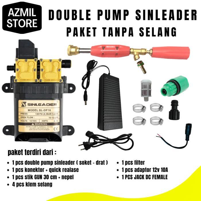 Alat Cuci Motor Mobil AC Steam Double Pump Sinleader