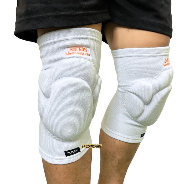 Keepad Futsal Jonas V2 Classic Pelindung Lutut Kiper Original Hitam Putih