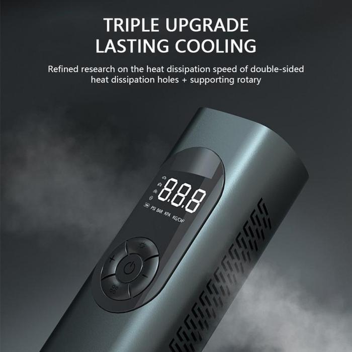 WITH LED LIGHTING MOTORCYCLE PUMP AIR COMPRESSOR MINI 2000MAH AIR