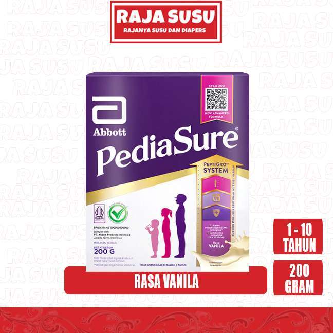 PEDIASURE VANILA 200GR - RAJA SUSU