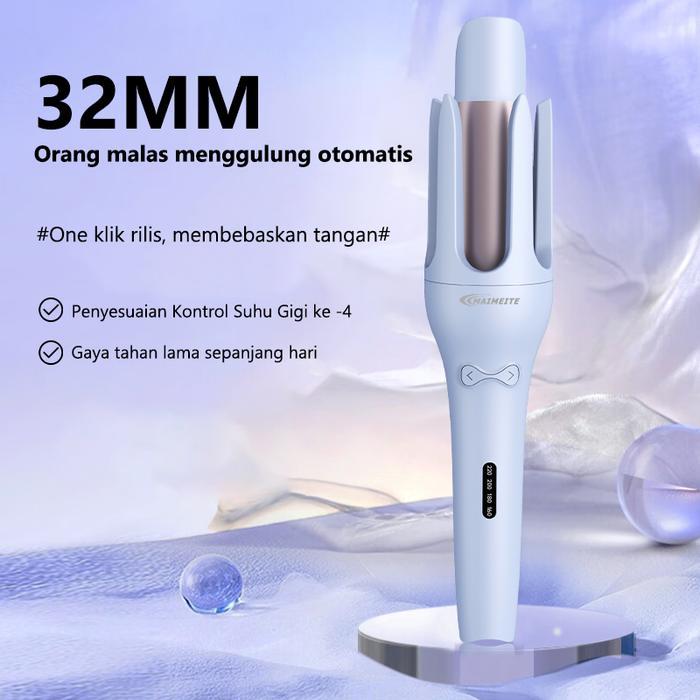 MAIMEITE Catokan Rambut Ceramics 32mm catok curly otomatis Curly Rambut Curling Iron Ion negatif