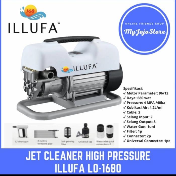 Jet Cleaner Washer Pompa Steam Cuci Ac Mobil Illufa Lo-1680