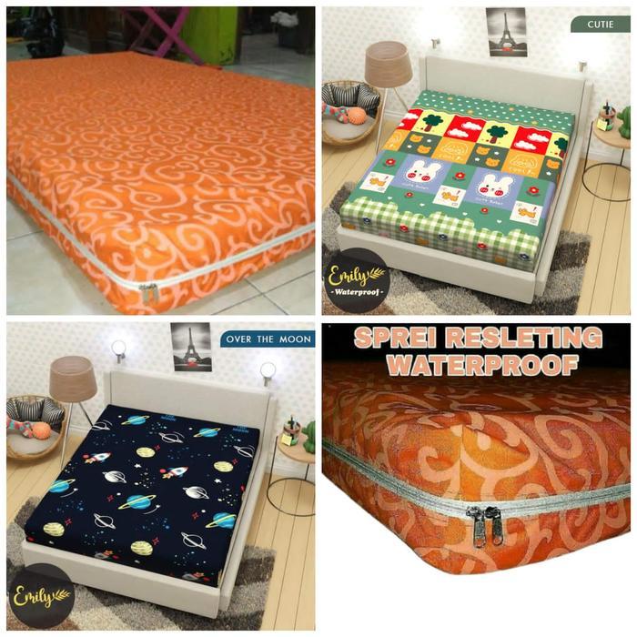 Sprei resleting waterproof tinggi 15cm