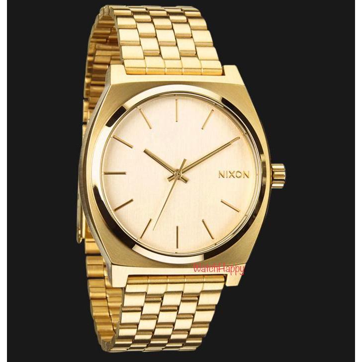 Watchhappy Nixon A045511 Timer Teller Gold Metal Unisex 100% Original