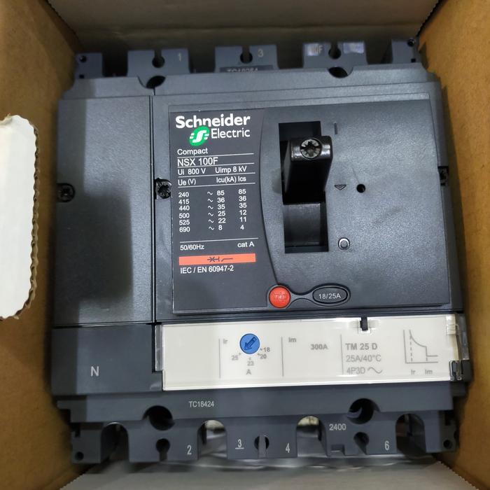 Mccb 36Ka Nsx100F 4P 25A Lv429646 Schneider