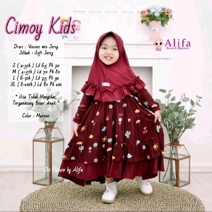 TERLARIS CIMOY KIDS GAMIS FREE JILBAB ALIFA KIDS