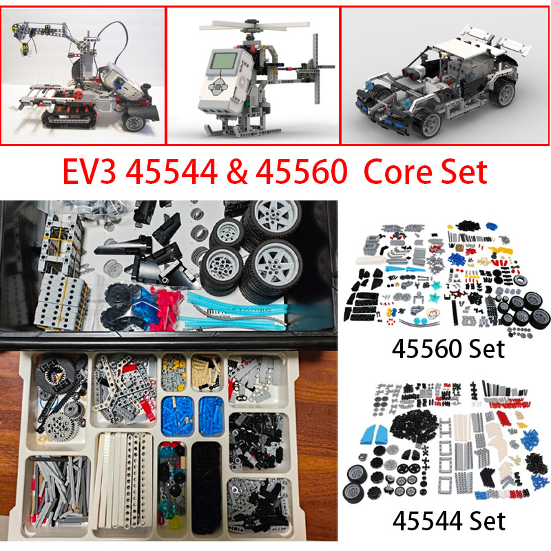 Technical EV3 Education Parts 45544 & 45560 Core Expansion Set Building Blocks DIY Assembly Bricks