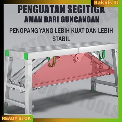 Tangga Cat Scaffolding Steger Perancah Premium Perancah Baru Tangga Lipat Platform Portabel Tangga