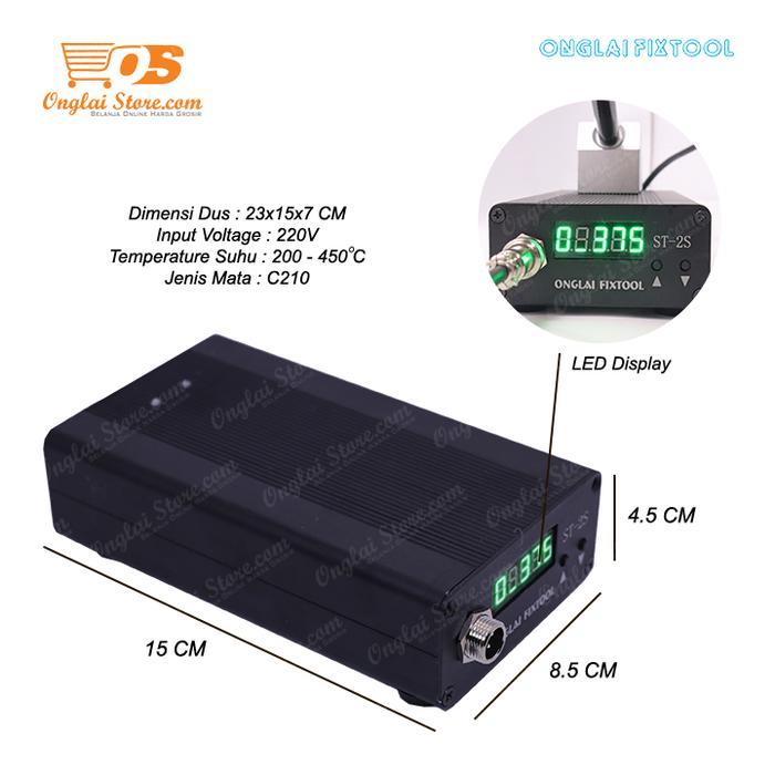 SOLDER STATION / SOLDERING IRON ONGLAI FIXTOOL ST-2S (C210) ORIGINAL