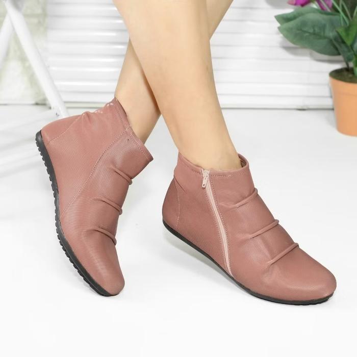 Aerostreet - Sepatu Boots Flat Wanita Dewasa Korea Style Bfr 01