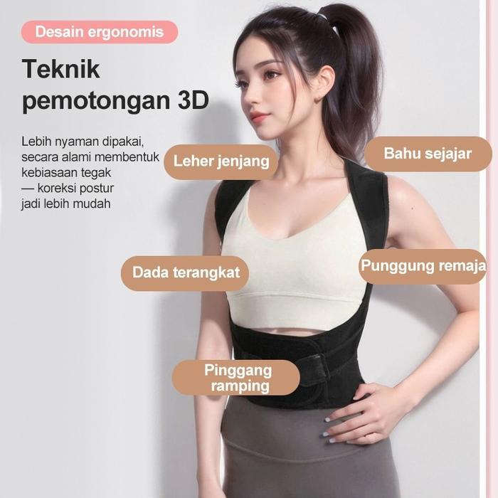 SABUK KOREKSI POSTUR TUBUH BENBO - ALAT PERBAIKAN PUNGGUNG BUNGKUK & PENEGAK BAHU, DESAIN