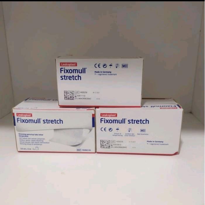 FIXOMULL STRETCH FIXOMUL PERBAN PLESTER LUKA BESAR NON WOVEN 10 CM X 5 M PEMBAGI PIL PEMBAGI PIL