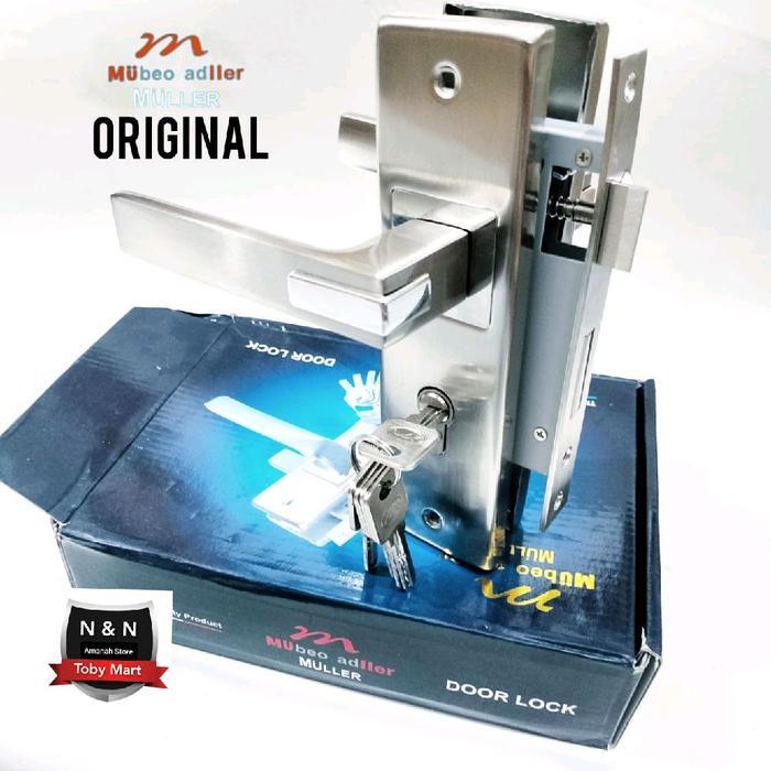 Original MULLER BESAR Gagang pintu rumah 1set kunci Besar 25cm &20cm handle Tarikan pintu muller