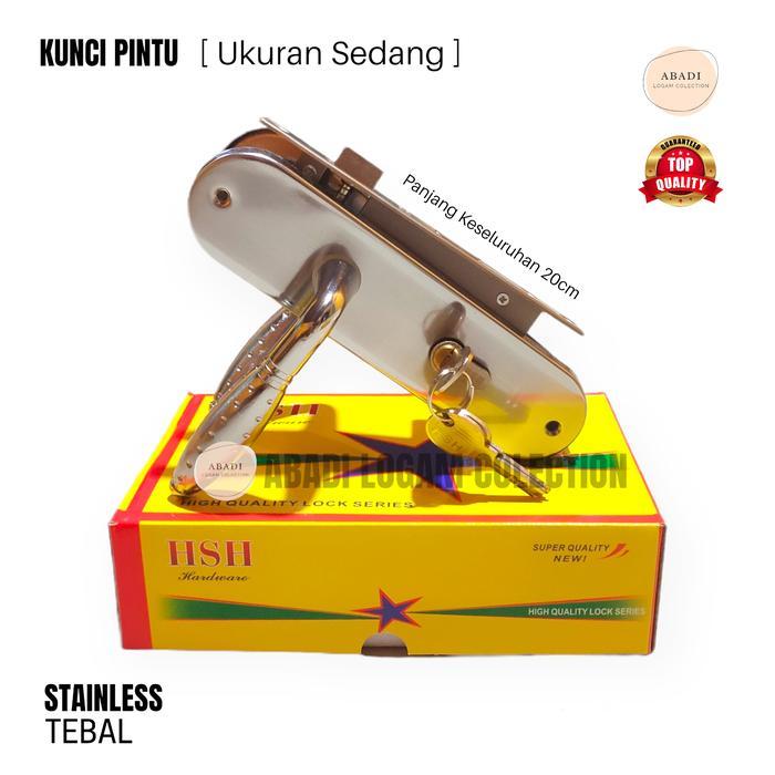 Kunci pintu kamar Gagang pintu kamar set kunci ukuran sedang