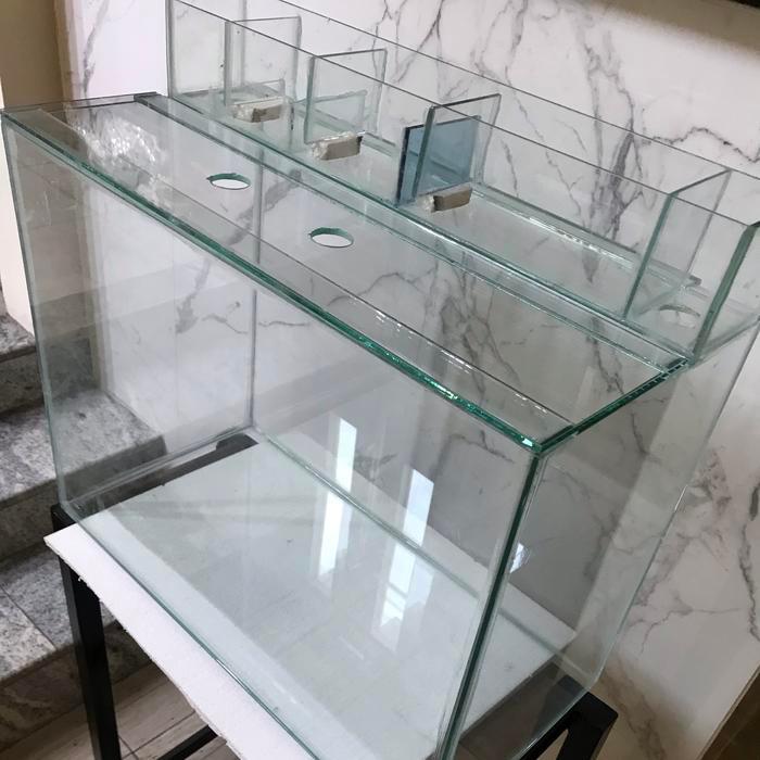 Aquarium 100x40x40 + topfilter + tutup