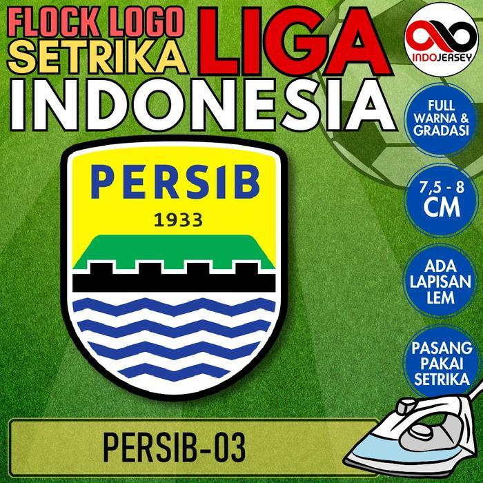 Patch Badge Emblem Flock Setrika iron-on Baju Jersey Logo Liga Sepak Bola Indonesia PERSIB [03]