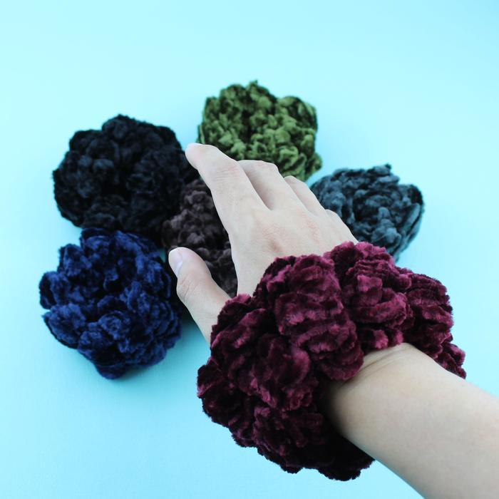 ikat rambut cepol bludru wanita dewasa