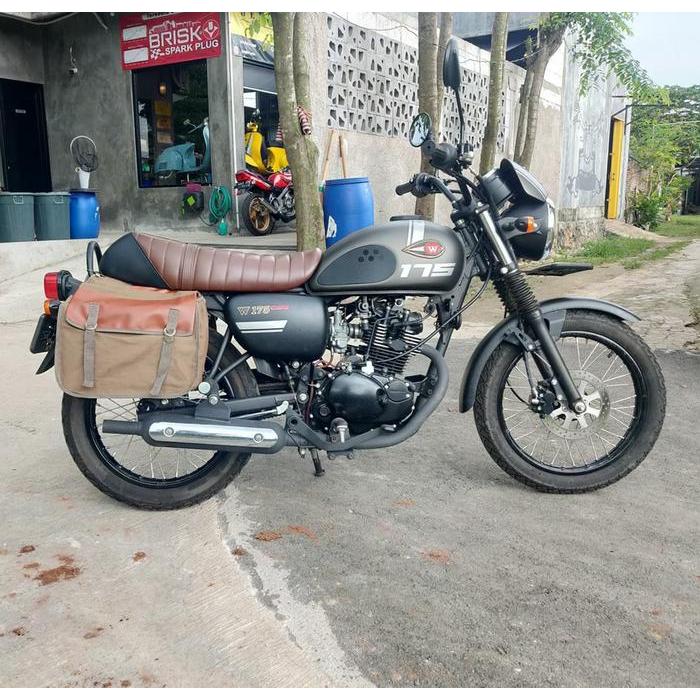 Terbaru Tas Samping Tas Motor Sidebag Tas Barang Kawasaki W175