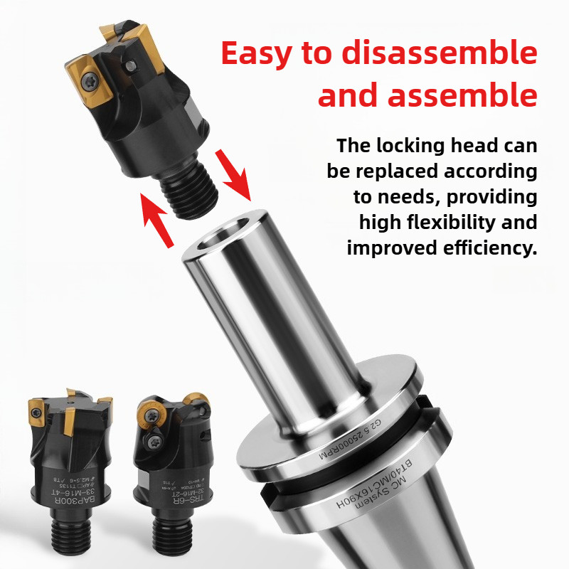 KT CNC BT30 BT40 BT50 Locking Handle BT thread tool holder bracket tool M8 M10 M12 M16 M20 M25