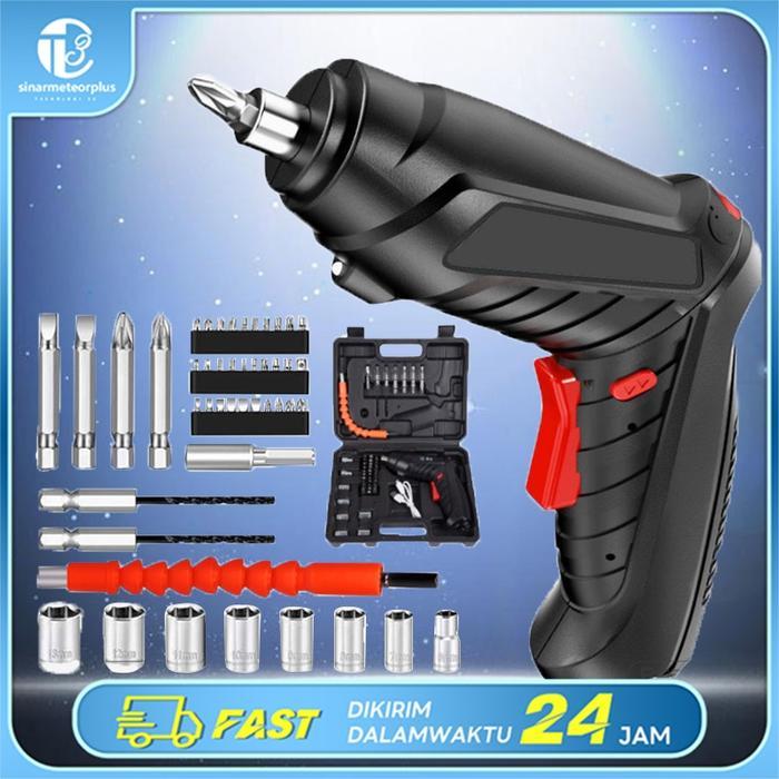 Bor Listrik Baterai / Bor Listrik Tanpa Kabel / Set Bor Listrik / Bor Tangan / Bor Listrik Baterai