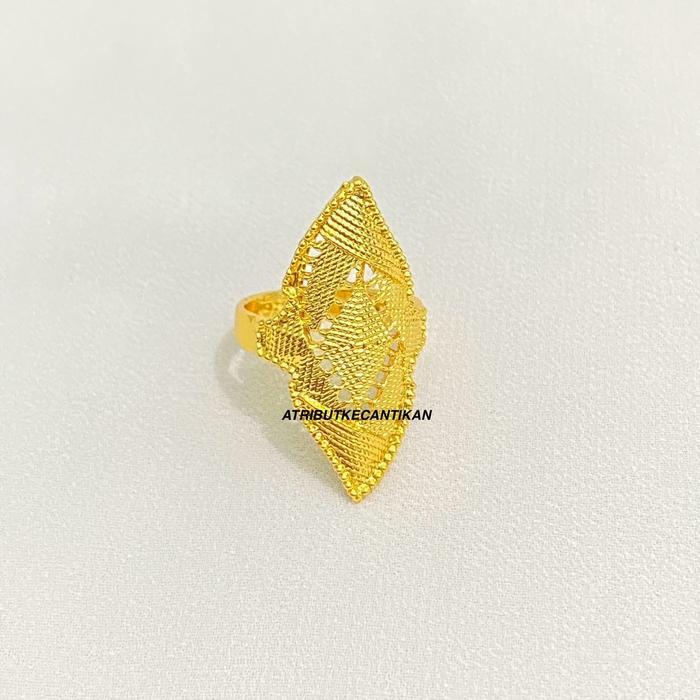 Cincin Tembaga Imitasi Emas 24 k Terbaru