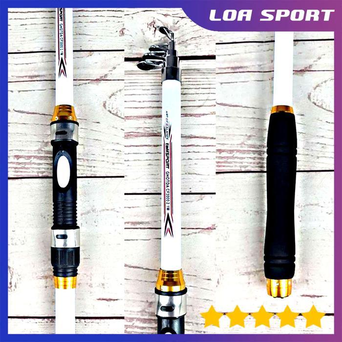 Promo Joran Pancing Antena 240Cm Ghotda Cf3000 Telescopic Carbon Fiber