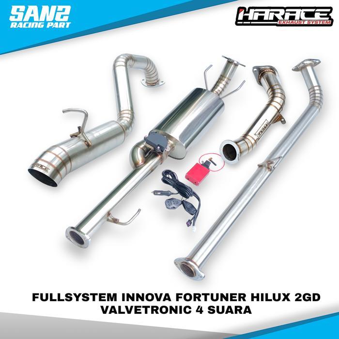 Fullsystem knalpot mobil diesel valvetronic innova fortuner hilux harace exhaust - Fullsystem, Innov