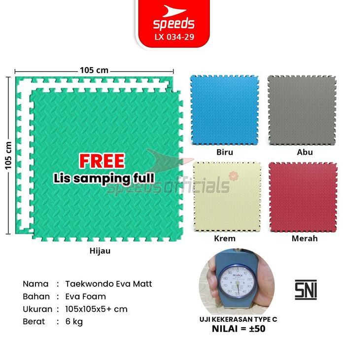 Promo Speeds Matras Takewondo Evamat Tebal Bela Diri Muaythai Eva Puzzle Karate Matras Bela Diri Mat