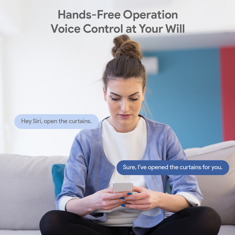 Tuya Robot Curtain Motor with Hooks Bluetooth/Zigbee Smart Curtain Pusher Robot Tuya Rail Curtain