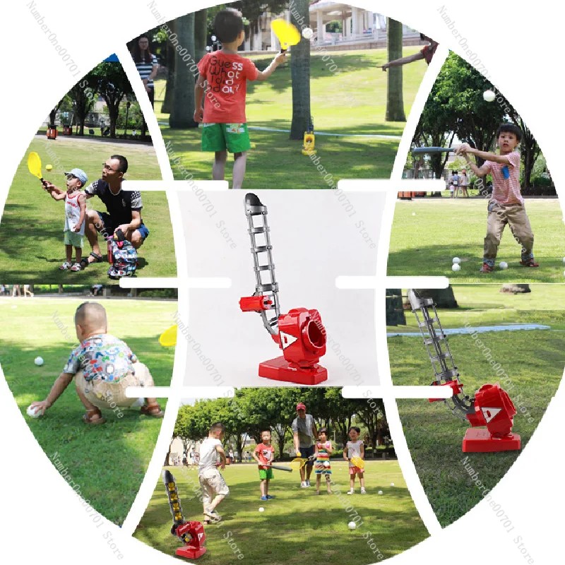 Tennis Pitching Machine Baseball Automatic Serve Machine Children's Ball Toys Parent-Child