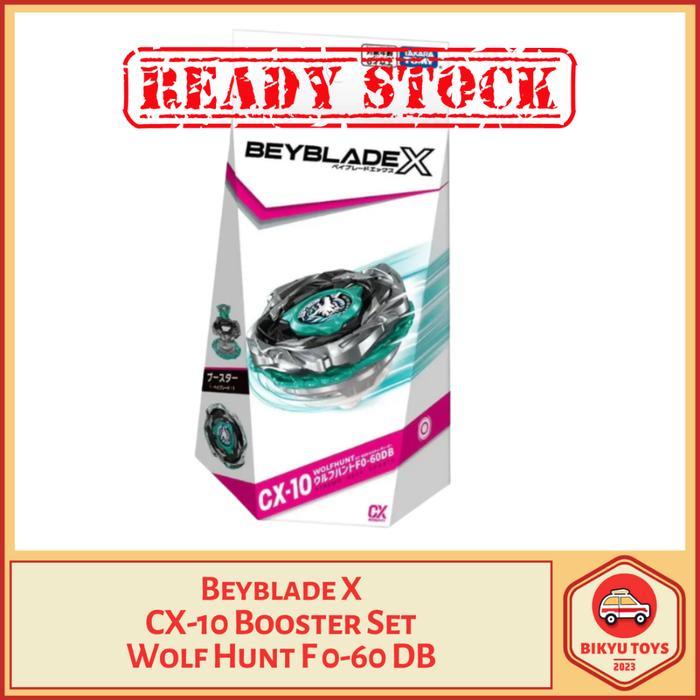 ASLI Beyblade X CX-10 Wolf Hunt F Free 0-60 DB Disc B Booster Set Takara Tomy Spinning Top Gasing