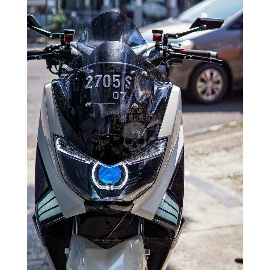 LAMPU DEPAN / HEADLAMP NMAX CUSTOM BILED PROJECTOR YAMAHA NMAX OLD - UPS S500