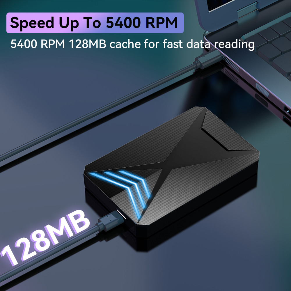 Launchbox 2T Portable Game Hard Drive With 4000+ 3D&PC Games Emulator Gaming HDD For