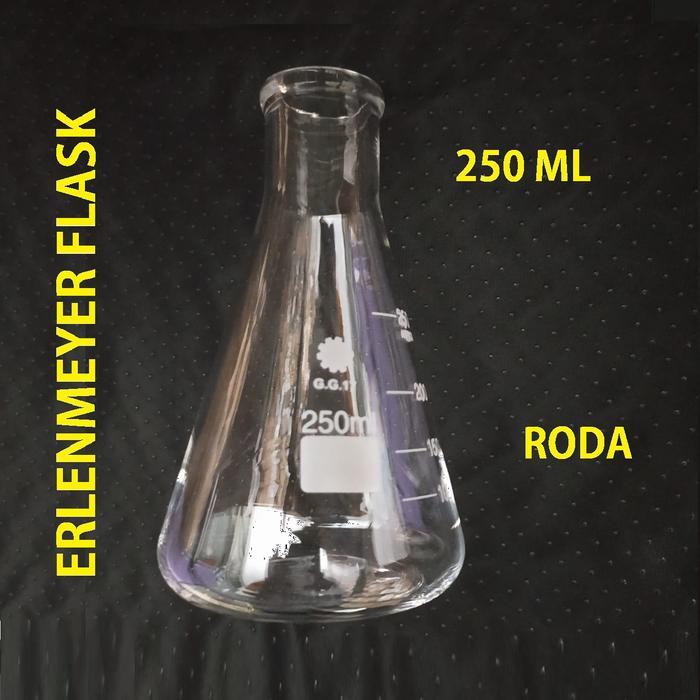 JTTOP" ERLENMEYER FLASK 250 ML HERMA, LABU ERLENMEYER HERMA