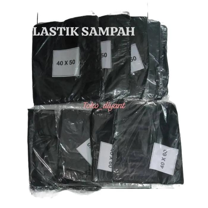 KANTONG PLASTIK SAMPAH 40X60-40X50-50x75-60x100 HITAM KUAT / KANTONG PLASTIK SAMPAH