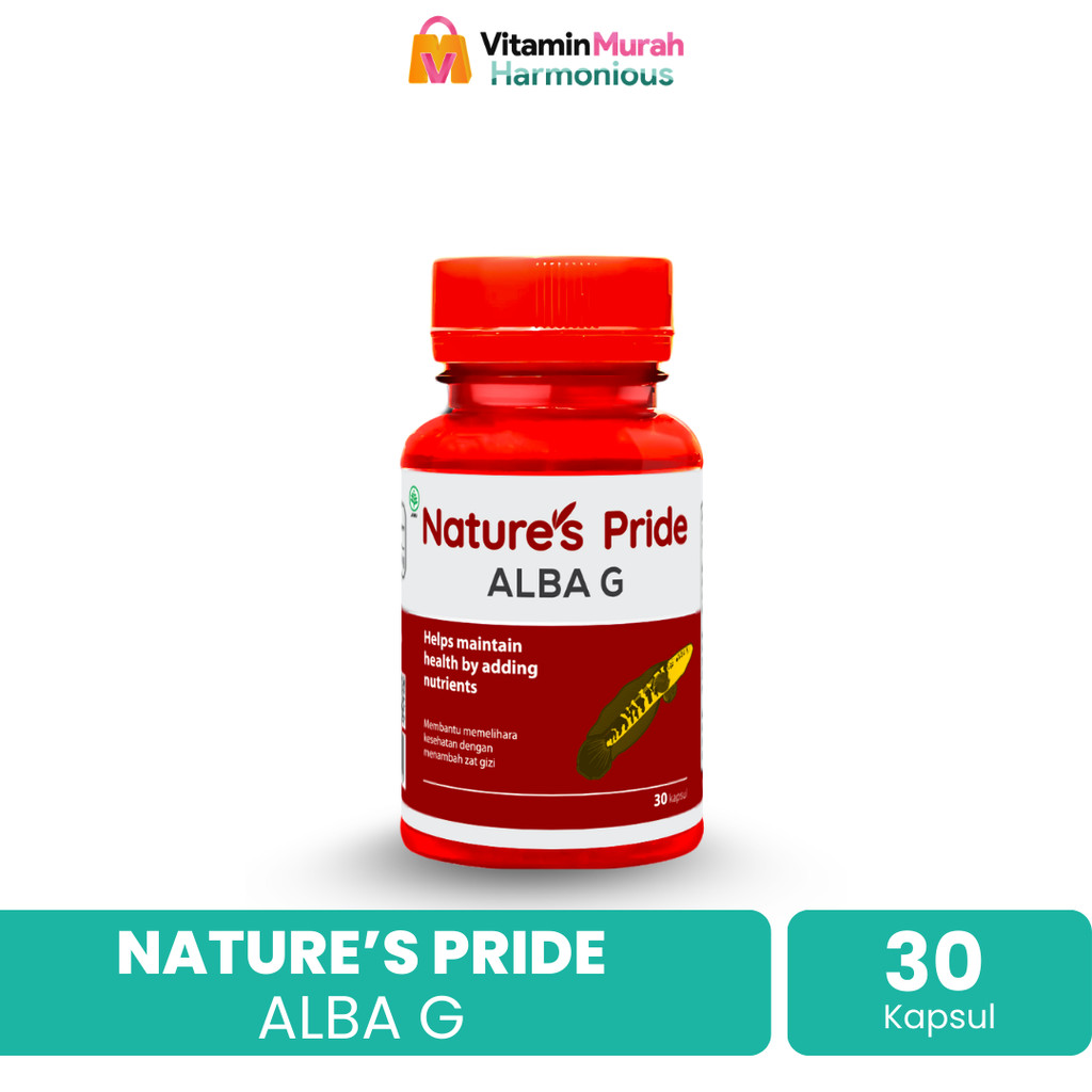 NATURE'S PRIDE ALBA G EKSTRAK IKAN GABUS ISI 30 & 100 KAPSUL